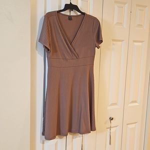 Rose pink skater dress